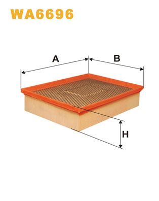 WIX FILTERS Воздушный фильтр WA6696